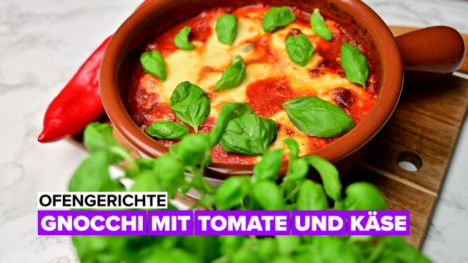 go to Ofengerichte: Gnocchi mit Tomate und Käse