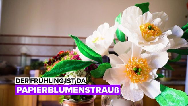 go to Der Frühling ist da: Papierblumenstrauß