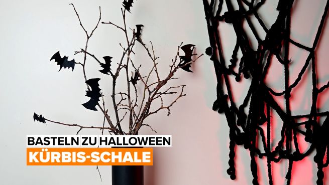 go to Basteln zu Halloween: Kürbis-Schale